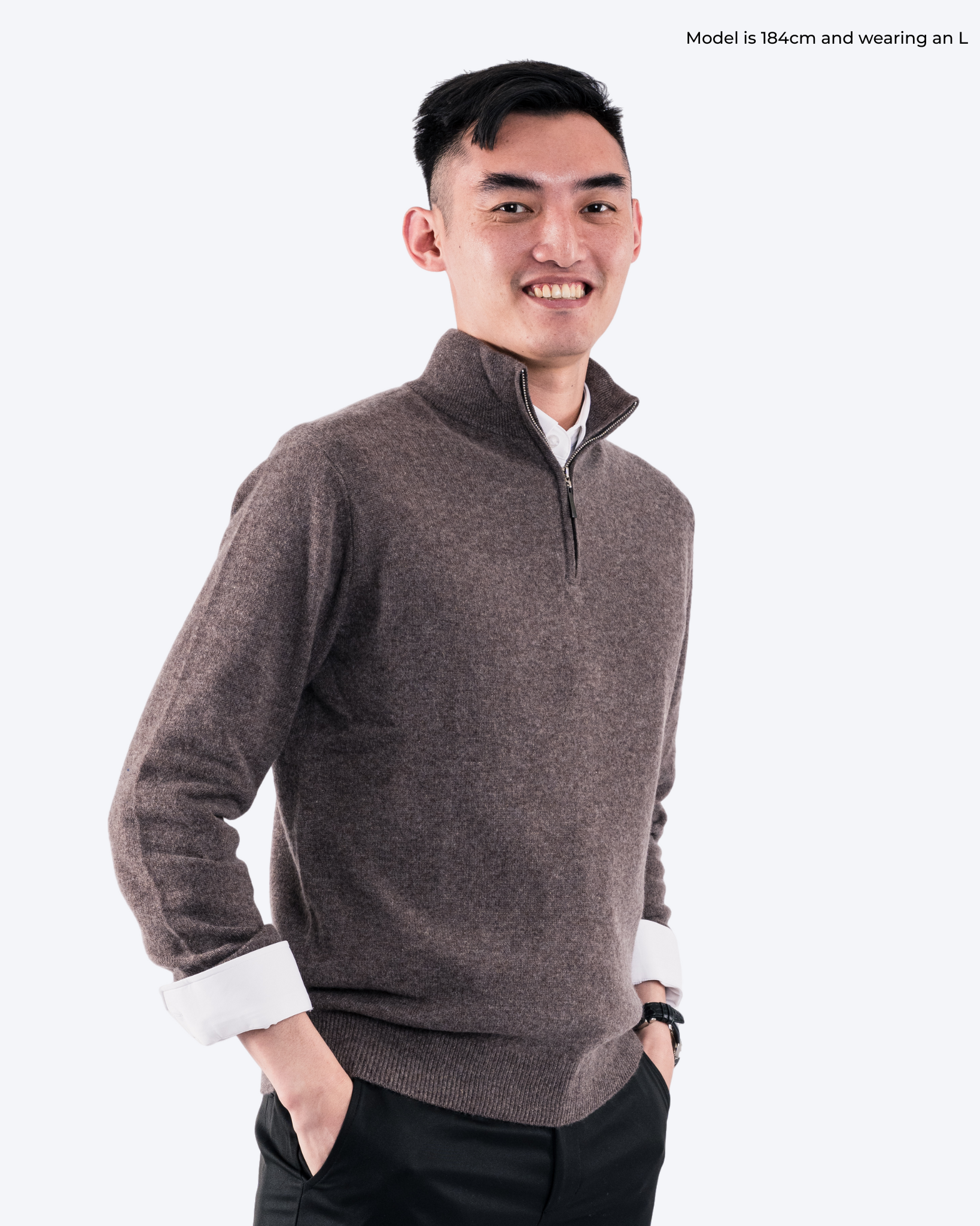 Just Cashmere Quarter Zip