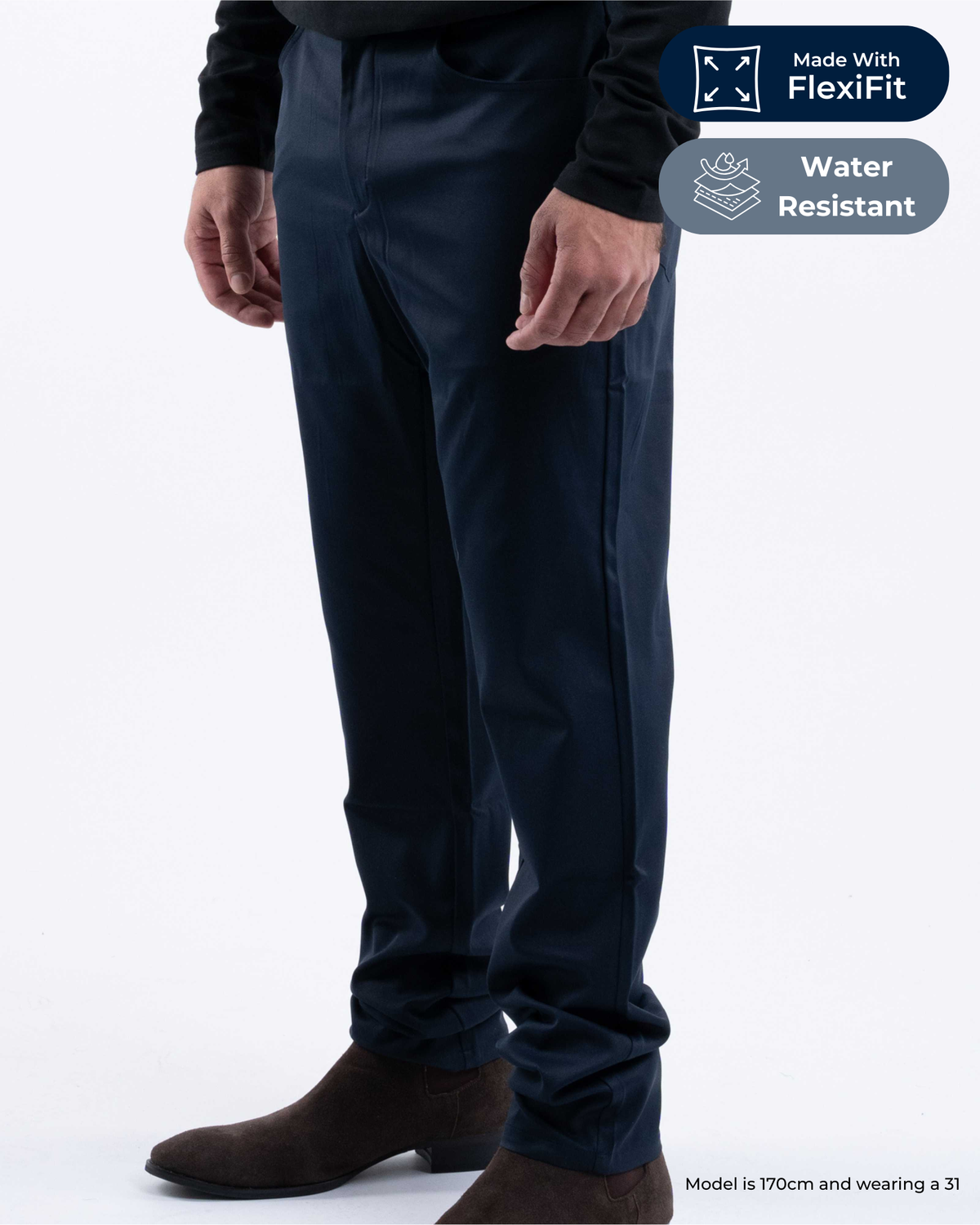 Water Resistant Stretch Jeans for Men | FlexiFit™