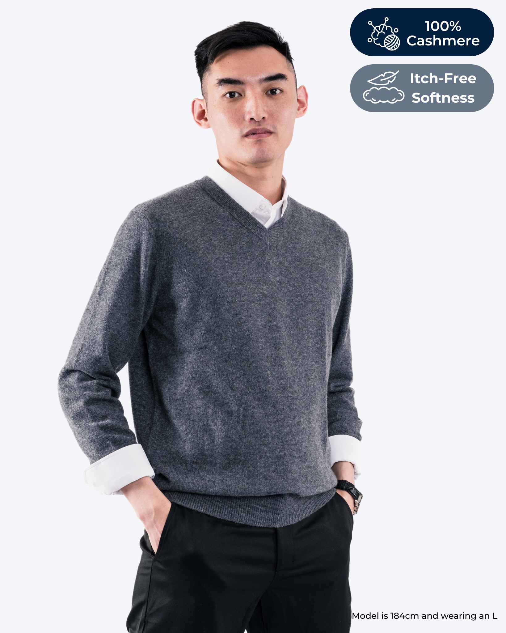 Just Cashmere V Neck