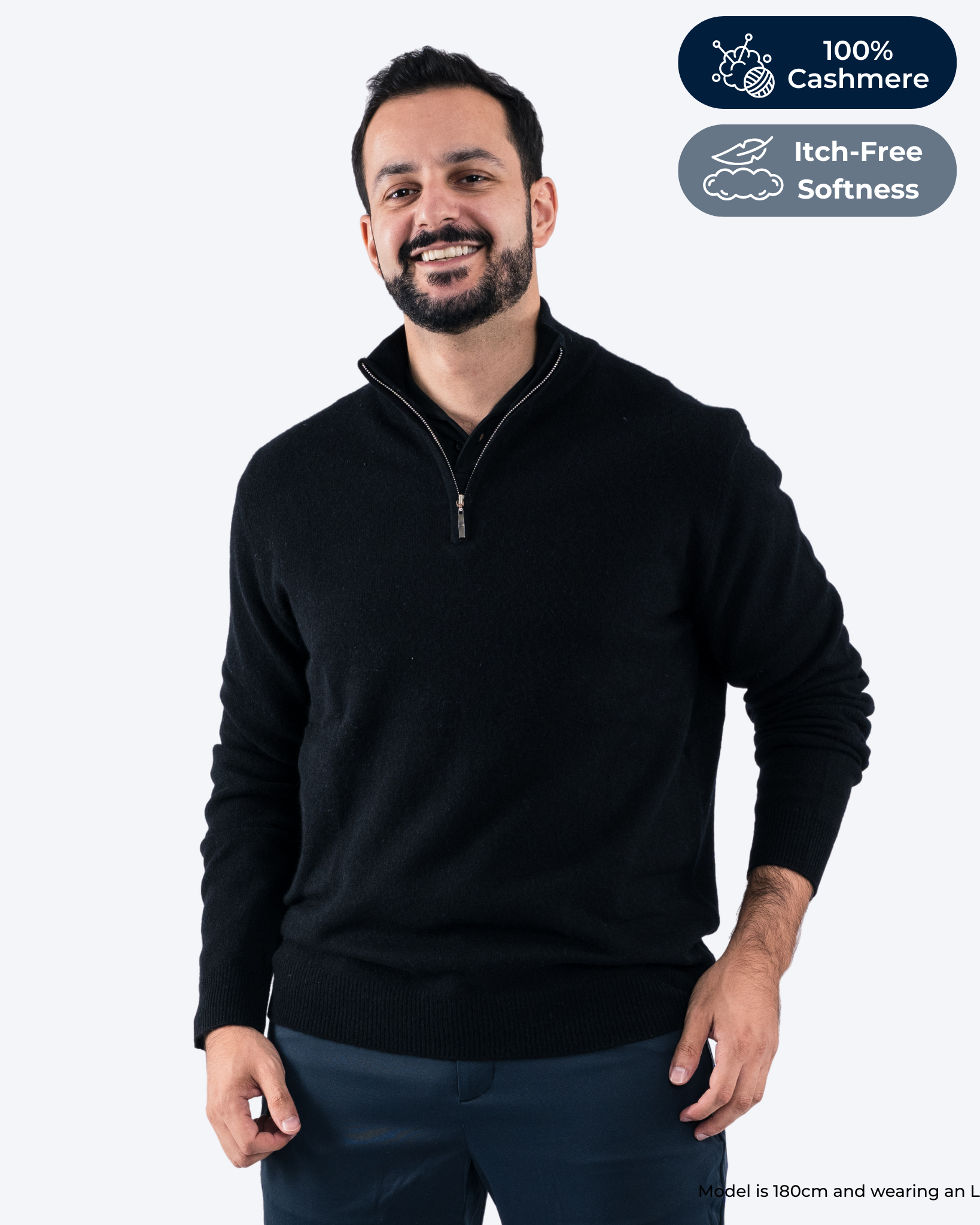 Just Cashmere Quarter Zip